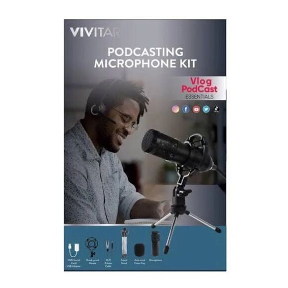 Vivitar Podcasting Microphone Kit - Picture 1 of 11